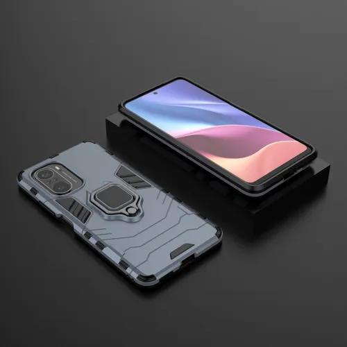 Funda Para Xiaomi Poco F3 / K40 Pro Uso Rudo Ring Case + Mica Vidrio Templado