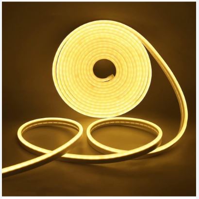 Rollo Led 5 Metros Neon Gel Flexible Recortable 12v DC12V 7,2W/m 120 LEDs/m IP67 para Fuentes y Logotipos