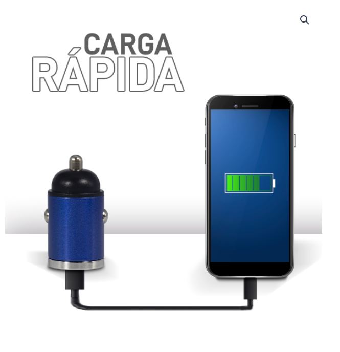 Cargador de Carro Carga Súper Rápida 30W Mini - Adaptador Doble Puerto Tipo C y USB para Auto mini cargador tipo c y usb 2 en 1 para carro plugg