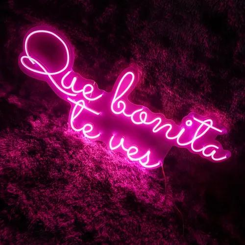 Letreros Led Neón Anuncios Que Bonita Te Ves Decoración
