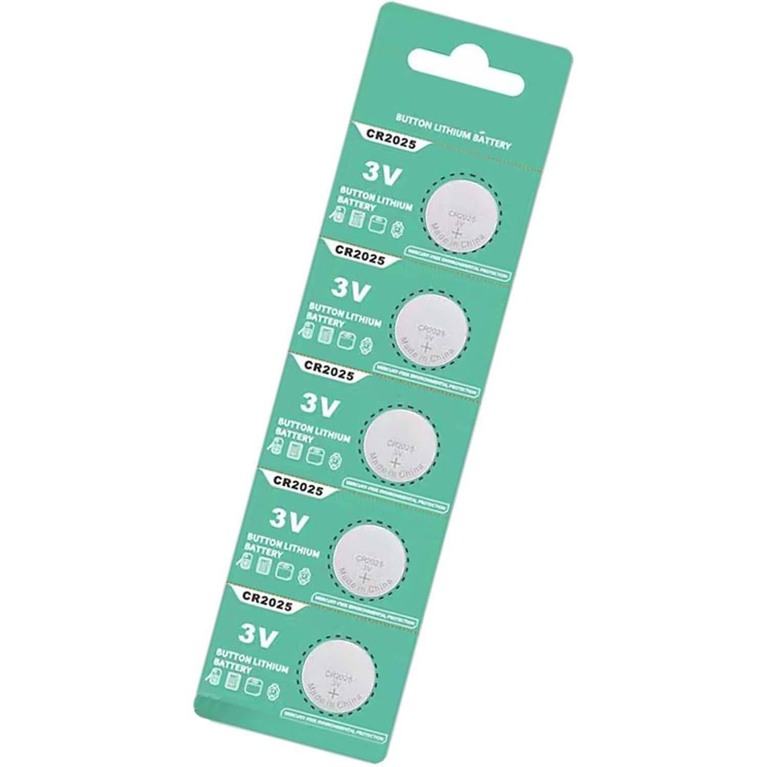 CR2025 - Batería de celda de moneda de 3 V, paquete único, pila de botón de litio para controles remotos de juguete y dispositivos electrónicos, 1 paquete de batería pequeña para dispositivos