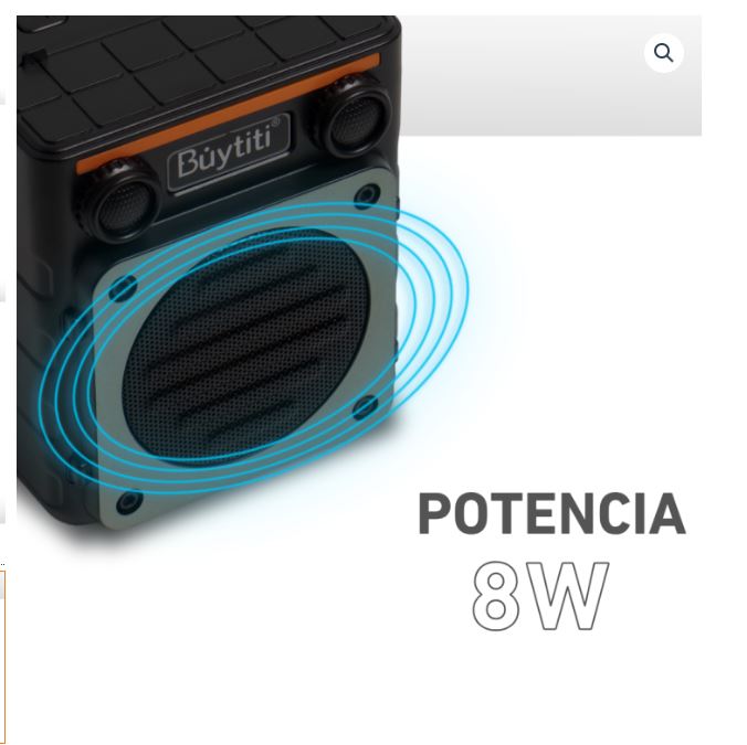 Bocina Bluetooth con Panel Solar y Radio FM ch-k3020