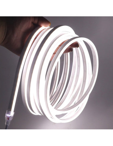 kit Rollo Led 5 Metros Neon y elimandor Gel Flexible Recortable 12v DC12V 7,2W/m 120 LEDs/m IP67 para Fuentes y Logotipos (Copia)