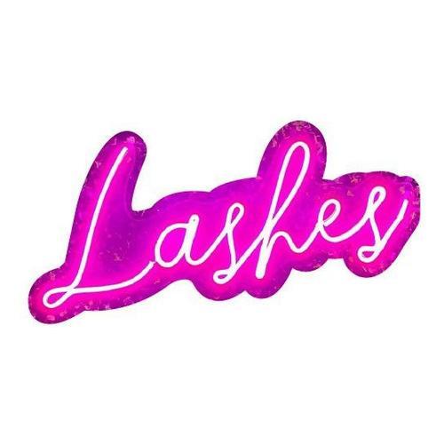 Letrero Led Neón Lashes Nails Spa Decoración Boutique Salón Rosa