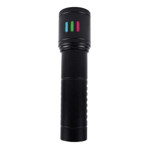 lampra de mano con zoom y luces azul y rojo strobos Sd-568