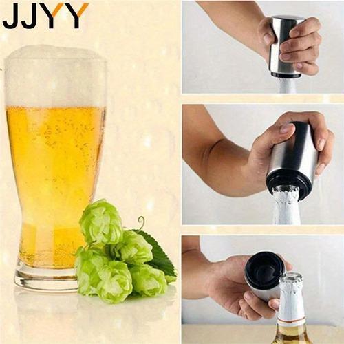 Destapador Magnético De Cerveza - Liberación Rápida, Abridor Automático de Botellas de Acero Inoxidable y Plástico ABS, 5 Colores Disponibles, Tamaño 8,7 x 5,3 cm, Ideal para Cerveza y Refrescos se enviar color al azar