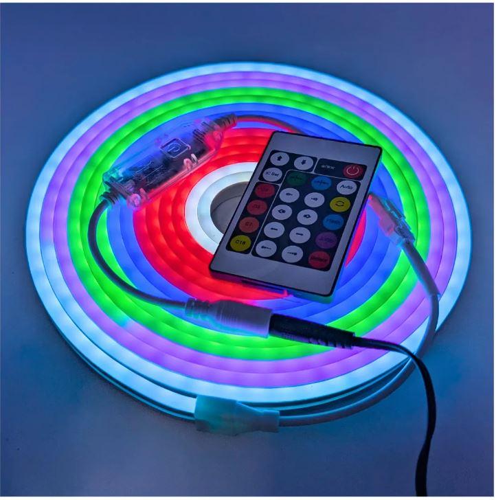 TIRA NEON PIXEL 5 METROS WIFI CONTROLA POR APLICACION O CONTROL REMOTO