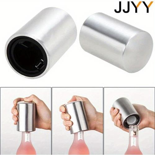 Destapador Magnético De Cerveza - Liberación Rápida, Abridor Automático de Botellas de Acero Inoxidable y Plástico ABS, 5 Colores Disponibles, Tamaño 8,7 x 5,3 cm, Ideal para Cerveza y Refrescos se enviar color al azar