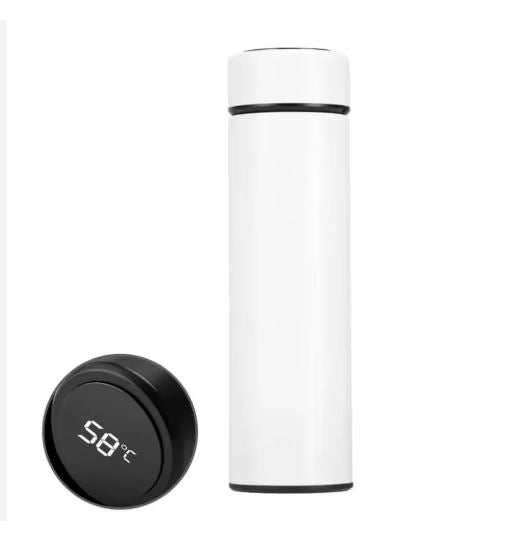 Termo Inteligente Acero Inoxidable 500ml con Pantalla Táctil LED Funtoca