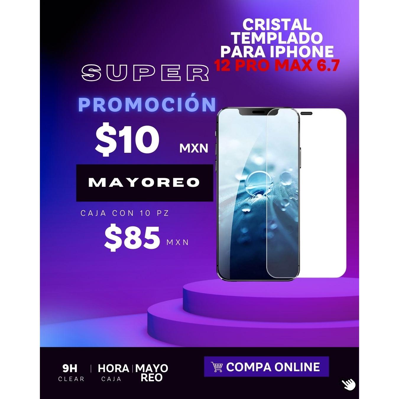 cristal templado para iphone 12 pro max 6,7,8 pluss /iphone 13mini /xs max iphone 11 pro max
