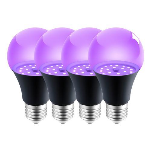 4pcs Foco Led De Luz Con Efecto Neón Iluminación Morada