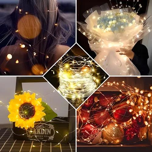 10 Piezas tira led de pilas Cadena De Luces Hadas Con Pilas  20 Led