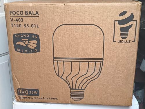 Foco Led Mayoreo Tipo Bala 35w Caja Con 24 Pz Blanco Frío