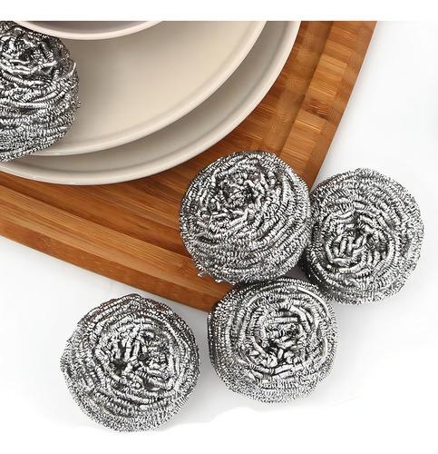 Set 9 Esponja Lavatrastes Fibra Metalica Trastes Lavado Olla