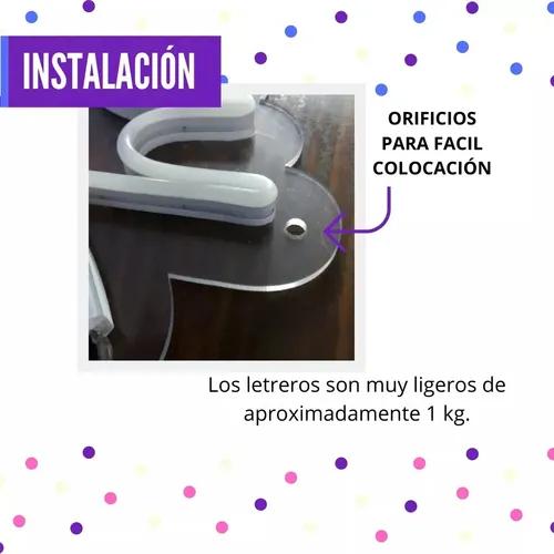 Letrero Led Neón Mis Xv Años Eventos Decoración [46x16cm]