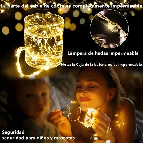 10 Piezas tira led de pilas Cadena De Luces Hadas Con Pilas  20 Led