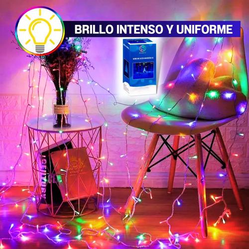 Serie Navideña 200 Focos Led Multicolor/frio/cálido - 10m Color de las luces Multicolor