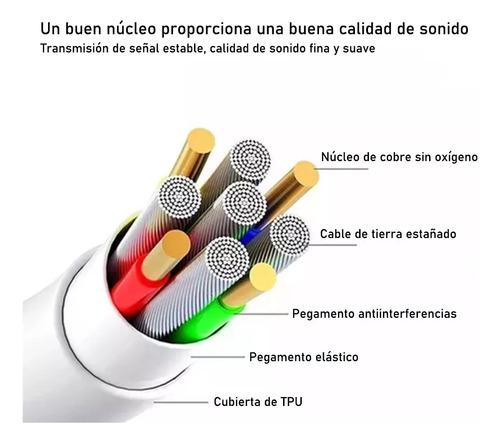 Adaptador Audifonos Jack 3.5mm Cable Para Ipho Blanco