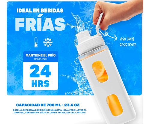 Termo Botella De Agua Deportiva Multifuncional Con Popote