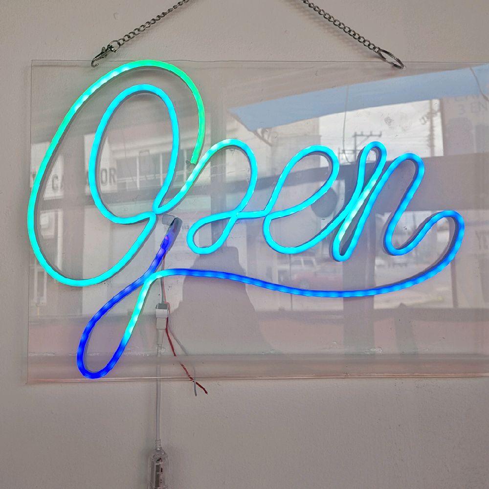 Open Letrero Neon LED Lumino Personalizado 30 x 40 cm Iluminación de Colores Vibrantes para Decoración