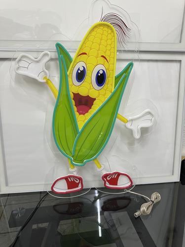 Elote Entero Neón Impresión Uv Directa En Acrílico