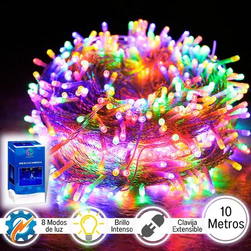 Serie Navideña 200 Focos Led Multicolor/frio/cálido - 10m Color de las luces Multicolor