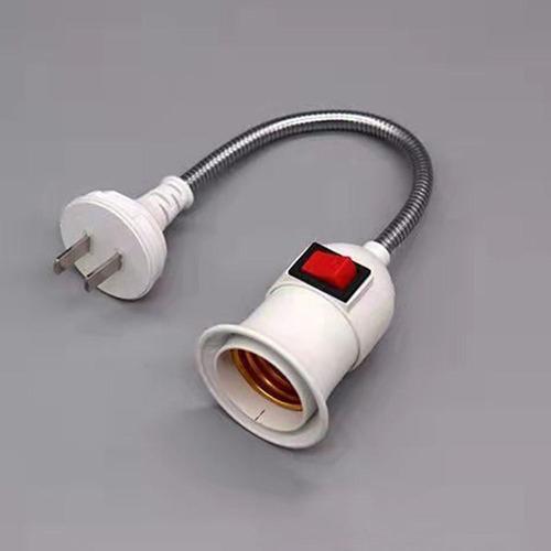 soket Base De Lámpara E27 Con Interruptor Y Enchufe