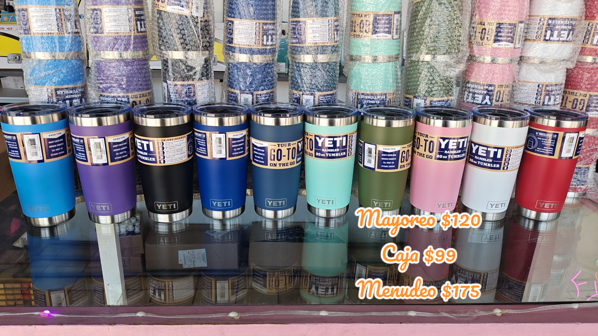 MAYOREO  250 Yetis 20 Oz colores surtidos