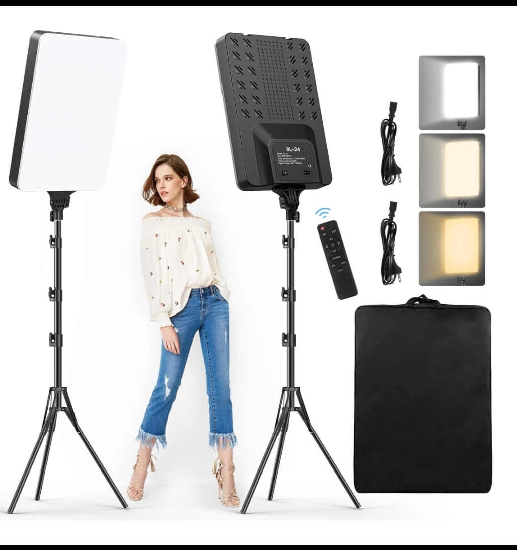 Reflector LED  para  fotografía Luces para Fotografia, Luz de Video LED con 9 Fi