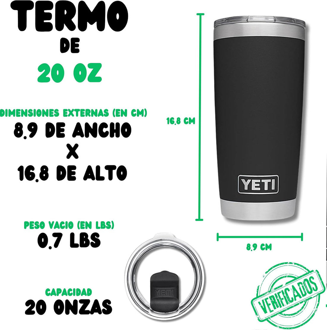 a yeti 20 oz mayoreo tapa slider