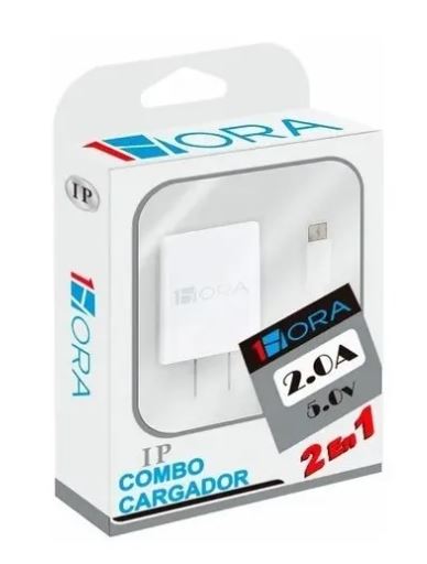 turbo Cargador para iphon 2.0a Lightning 1hora Gar088 Mayoreo Blanco