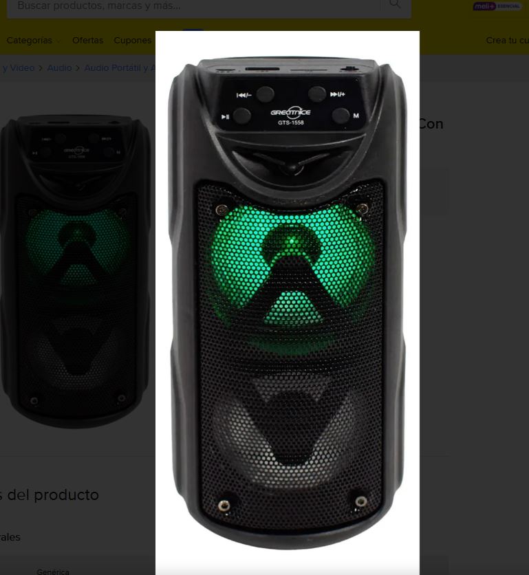 bocina bluetooth gts-1558