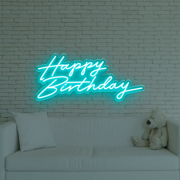 HAPPY BIRTHDAY LETRERO NEON 55*50 cm envio gratis (Copia)