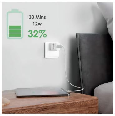 Cargador Carga Rapida Y Cable Para Iphone/ipad Blanco