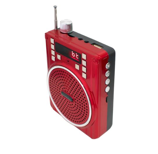 bocina Megáfono bluetooth con antena wks-204 doble pila